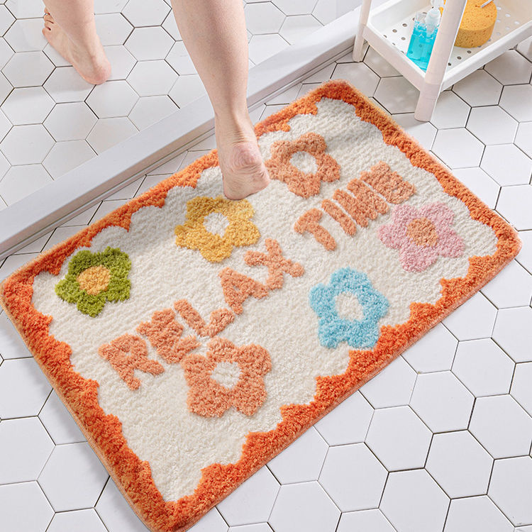Bathroom Floret Carpet Rugs