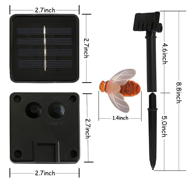 Solar Bee String Light Decoration