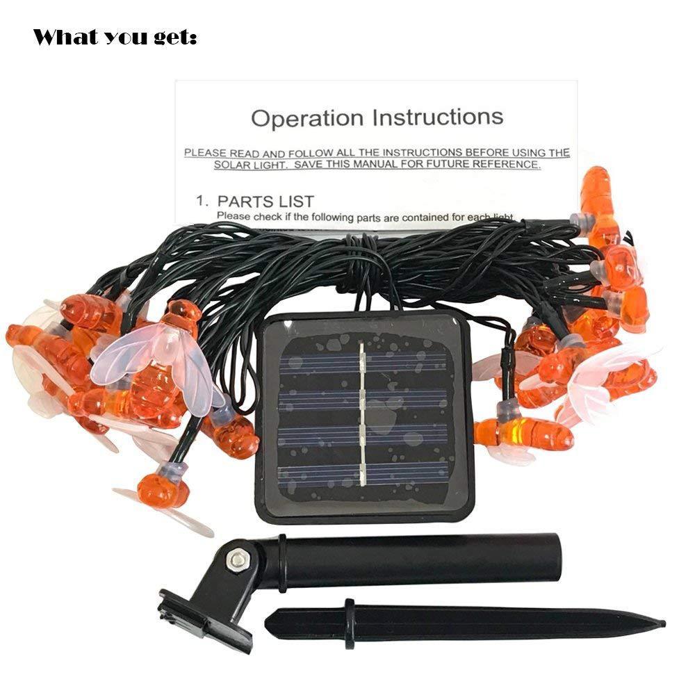 Solar Bee String Light Decoration