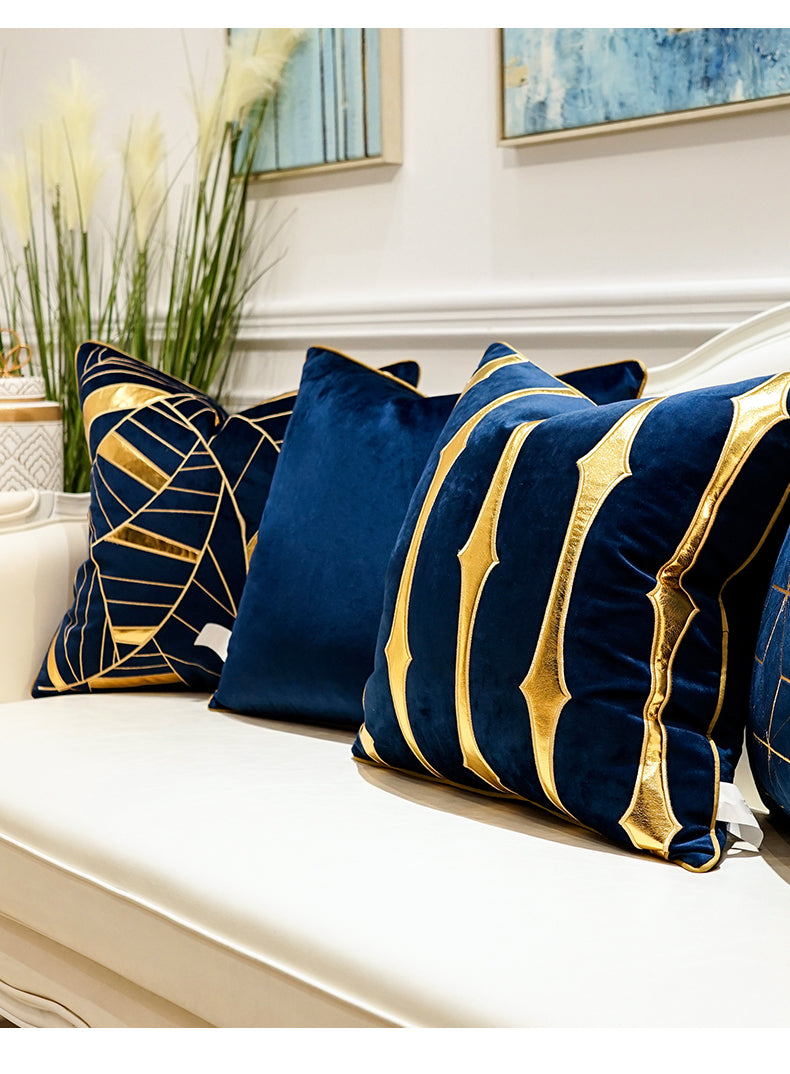 Embroidered Throw Pillow for Modern Light Luxury Sofa