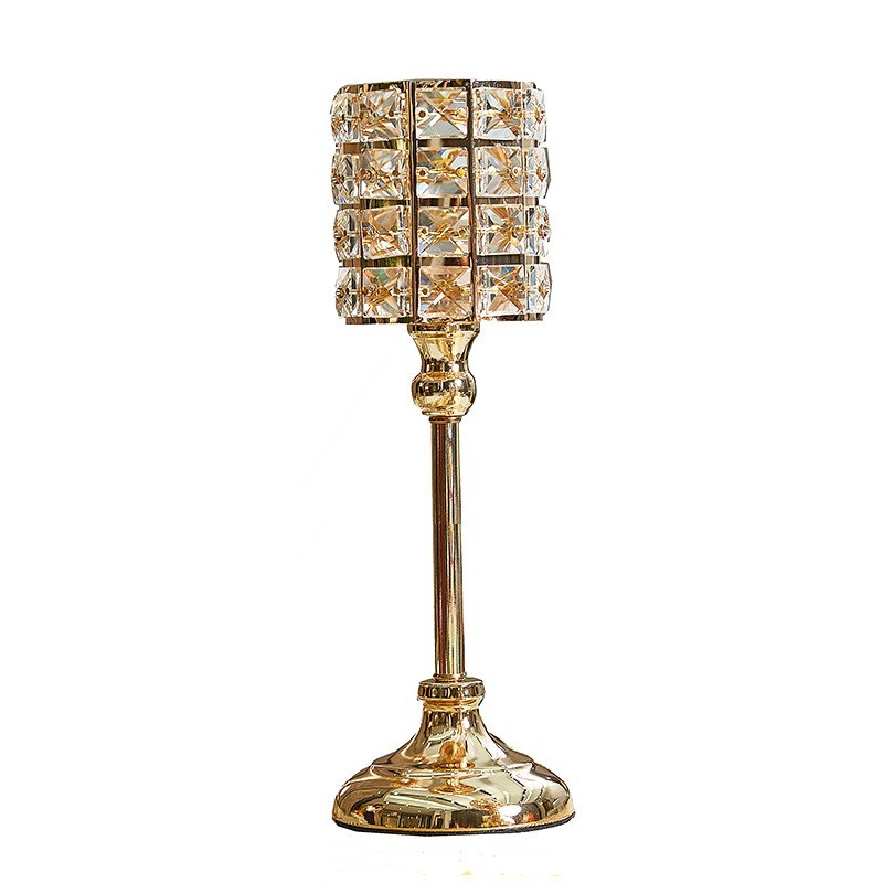 Candlelight Dinner Golden Candle Decoration