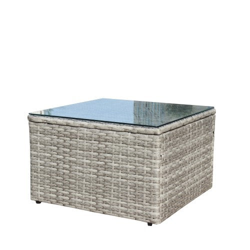 4 Piece Patio Sectional Wicker Rattan Outdoor Furniture Sofa Set