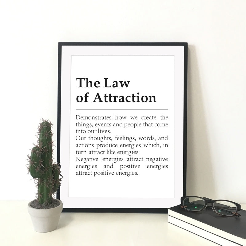 Law Of Attraction - Inspirational Poster