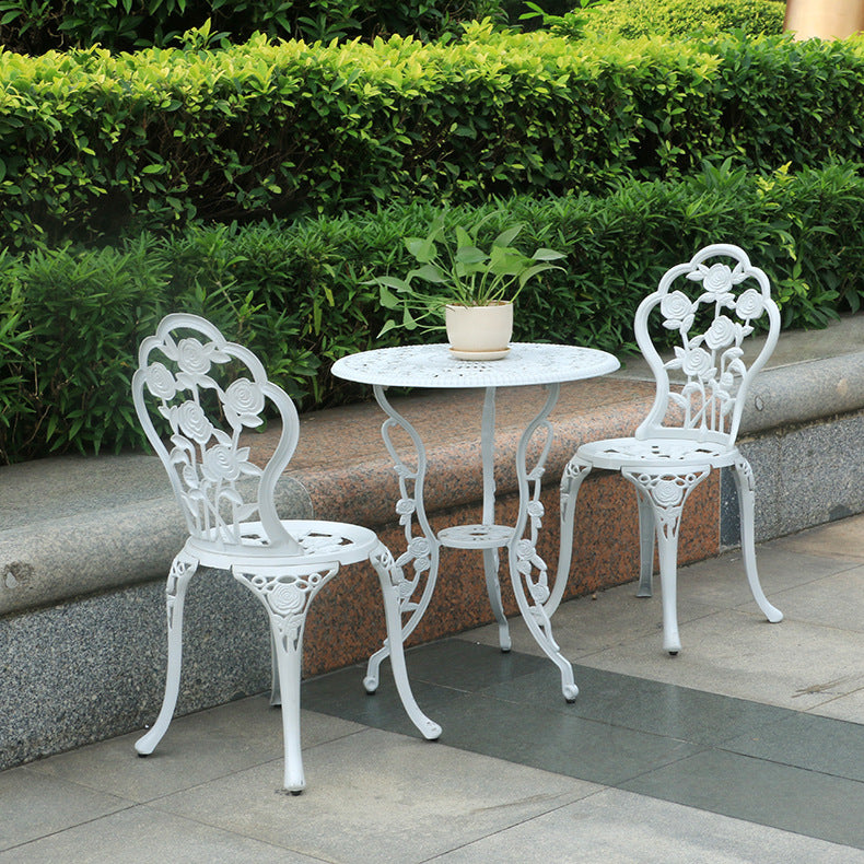 Vintage Outdoor Iron Bistro Set – 3-Piece Patio Dining Set