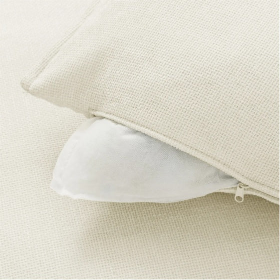 Modern Beige Chenille Sofa