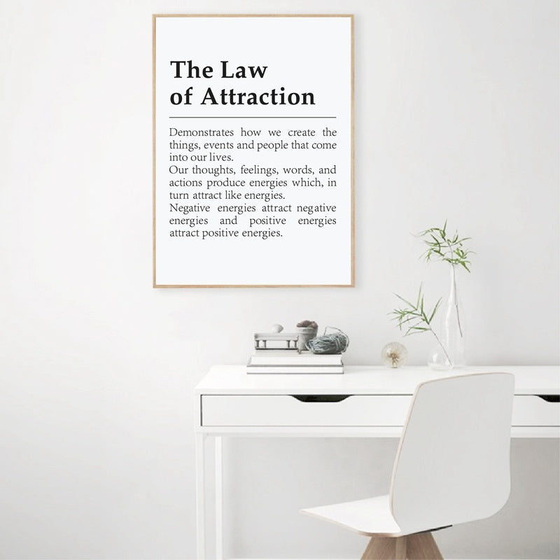 Law Of Attraction - Inspirational Poster
