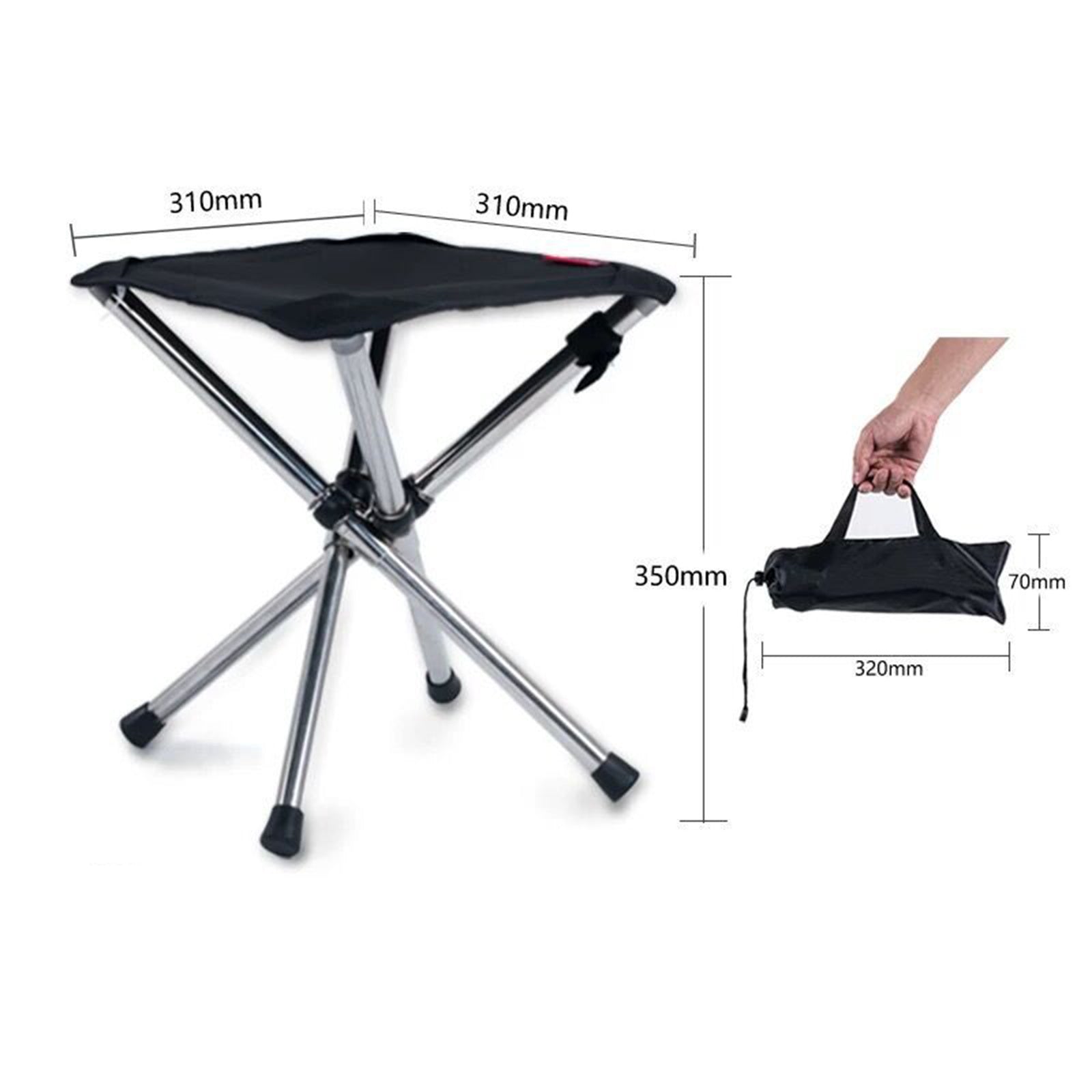 Stainless Steel Tied Camping Chair