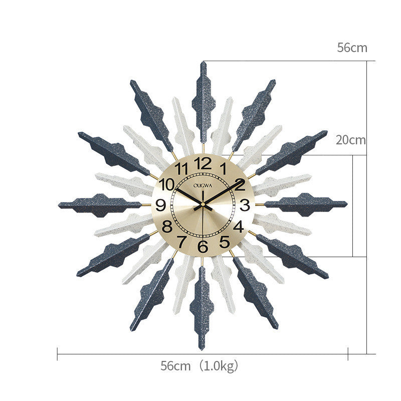 Creative Luxury Home Sun Wall Clock