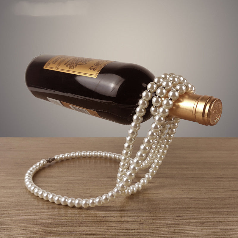 Pearl Necklace Wine Rack Suspended Wine Creative Home Decoration