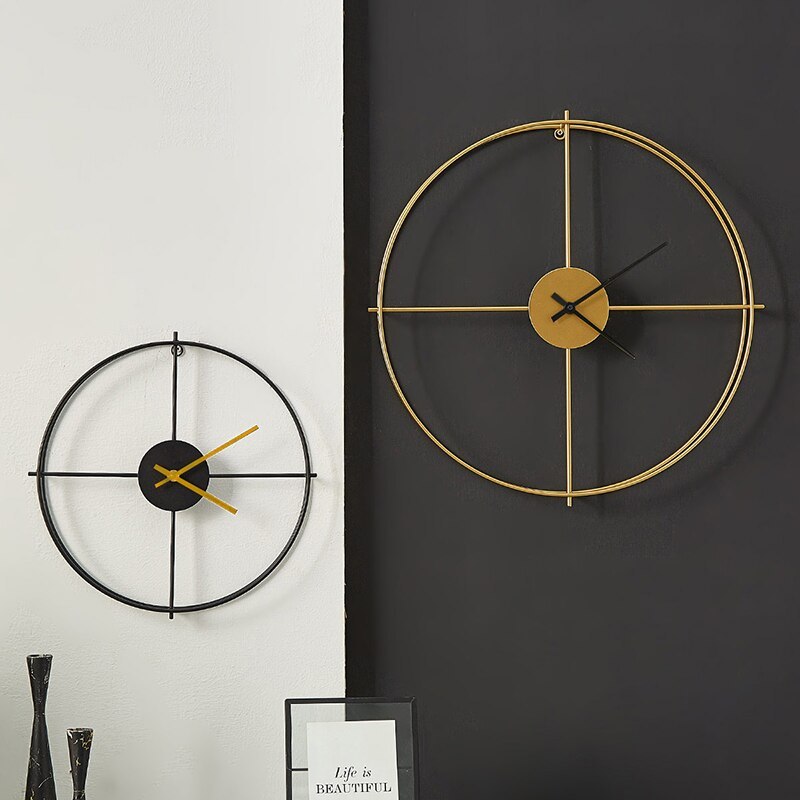 Orbit Luxe Industrial Wall Clock