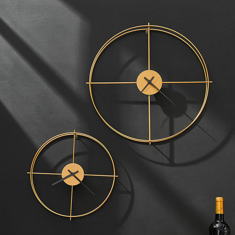 Orbit Luxe Industrial Wall Clock