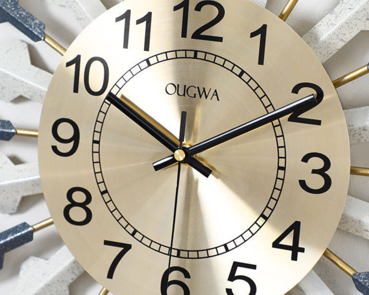 Creative Luxury Home Sun Wall Clock