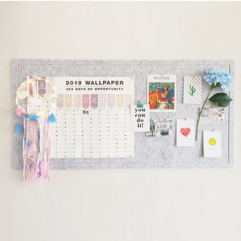 Corkboard Photo Wall Background Ins Style