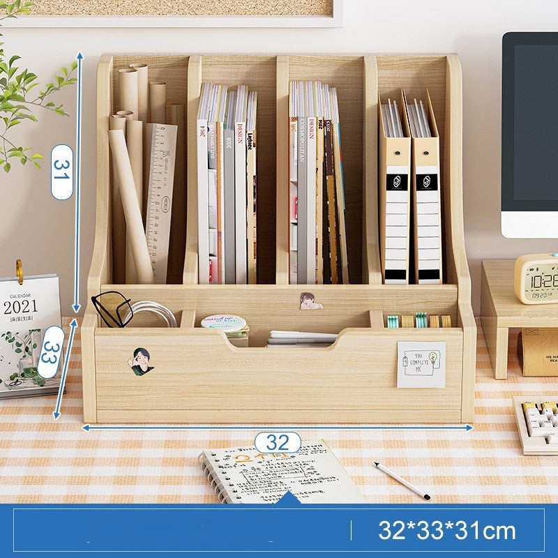 Bookshelf Desktop Office Folder Storage Rack