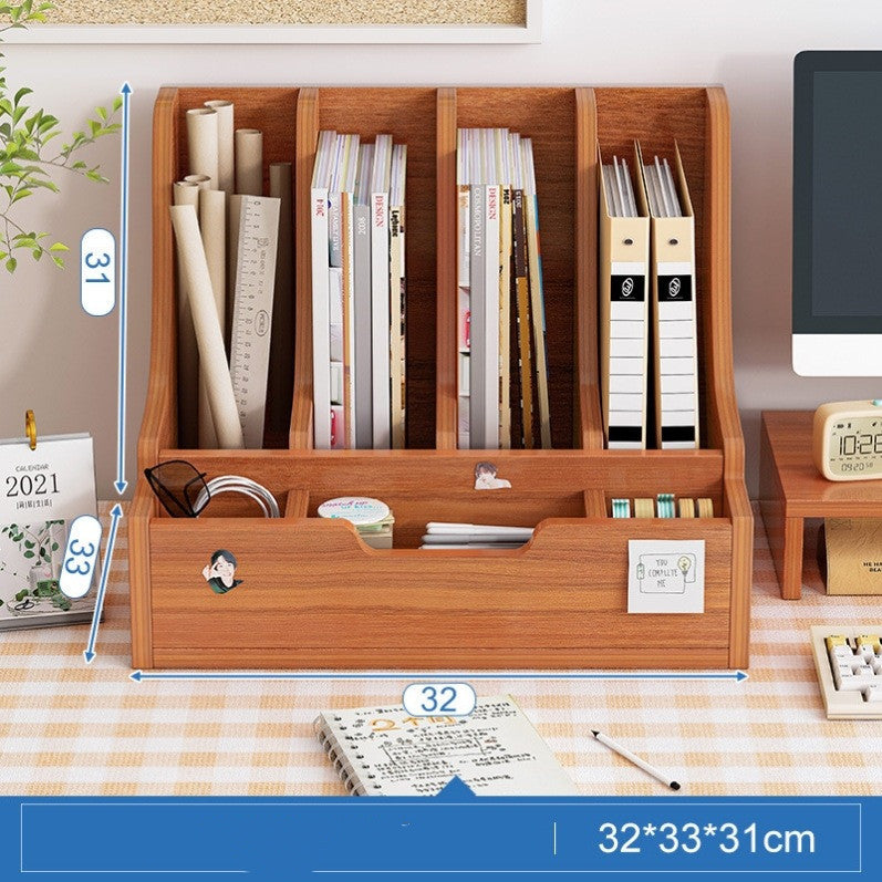 Bookshelf Desktop Office Folder Storage Rack